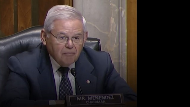 Senatori Bob Menendez, ne seancën dëgjimore për Ballkanin Perëndimor në Komisionin për Marrëdhënie me Jashtë të Senatit të SHBA, 18 maj 2023