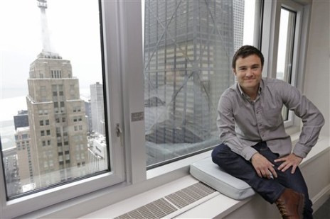 In this Feb. 5, 2013 photo, actor Rob Belushi poses for a photo in Chicago. Belushi, the son of actor Jim Belushi and nephew of the late John Belushi, is currently starring in “The Joe Schmo Show” on Spike TV. (M. Spencer Green/ Associated Press) 